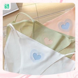 Quần Lót Sermala Nữ Đúc Su Cạp Dây Nhỏ Họa Tiết Tim Sexy, Quần Chip Nữ Mềm Mại Quyến Rũ Không Kích Ứng Da