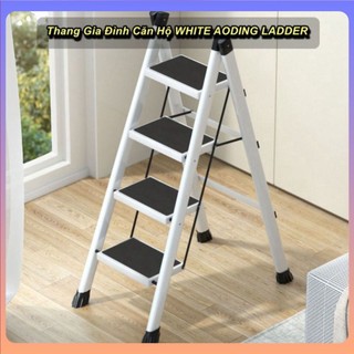 Thang xếp 4 tầng gia đình căn hộ white aoding ladder - hàng cao cấp 🔰hanrui shop vn🔰