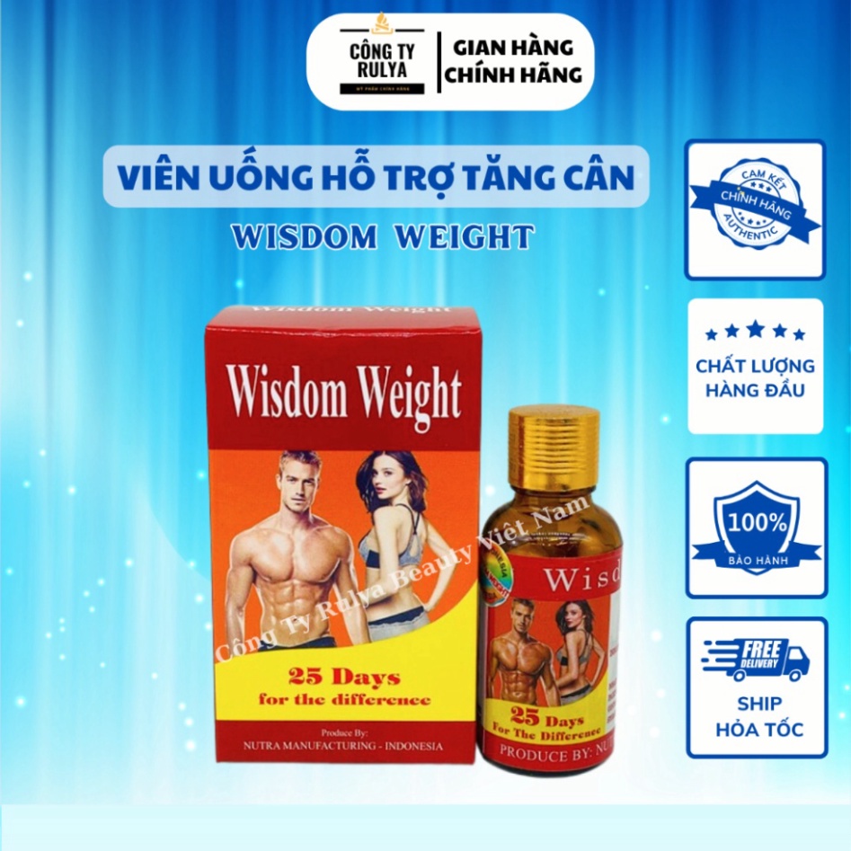 Chính Hãng Chính Hãng Tăng Cân Wisdom Weight An Toàn Không Tích Nước Sản Phẩm Chính Hãng
