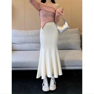 Chân váy len đuôi cá dáng thon dài ôm sát tôn dáng  -MS 8053
