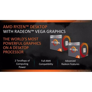 CPU AMD Ryzen 3 3200G (3.6 - 4.0Ghz / 4 core 4 thread / socket AM4)