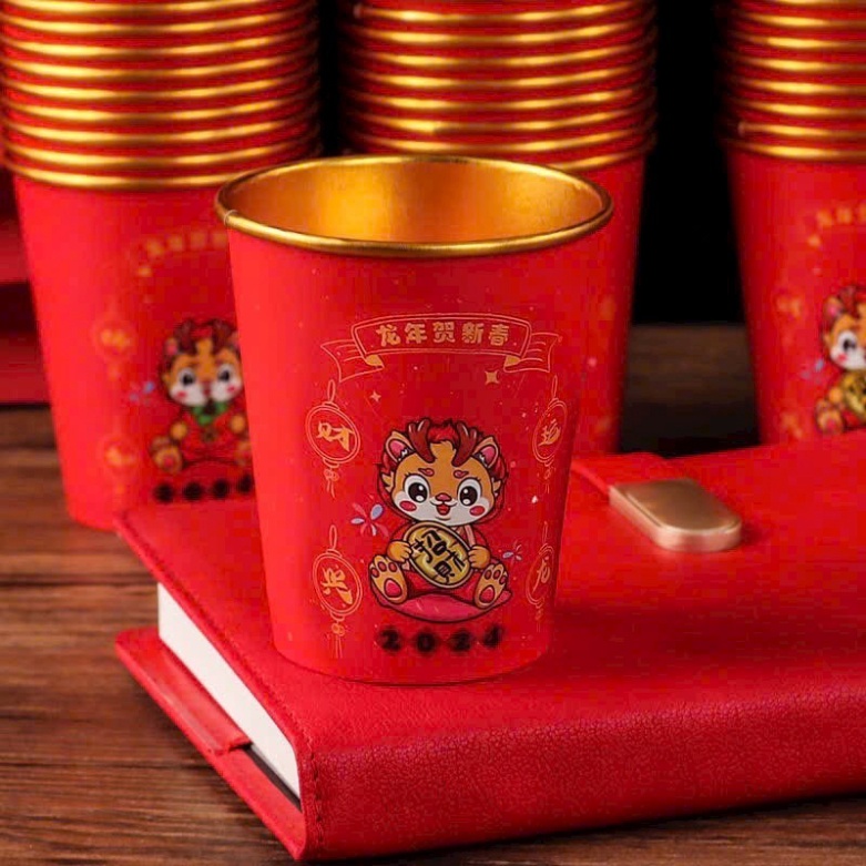 ♥FreeShip♥ MVP3879 Set 50 Ly giấy dùng trong tiệc cưới, lễ hội, tiệc tùng, tết 2024 (ko nắp) size 250ml