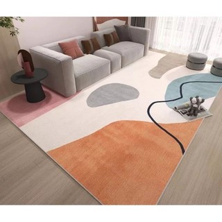 Thảm trang trí, Thảm trải sàn Trang trí phòng ngủ, phòng khách, sofa phong cách mesico hiện đại đơn giản kt 1m6x2m3