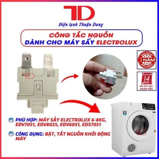 Công tắc nguồn máy sấy ELECTROLUX, nút nguồn tự ngắt máy sấy Electrolux, Vật tư Điện lạnh Thuận Dung