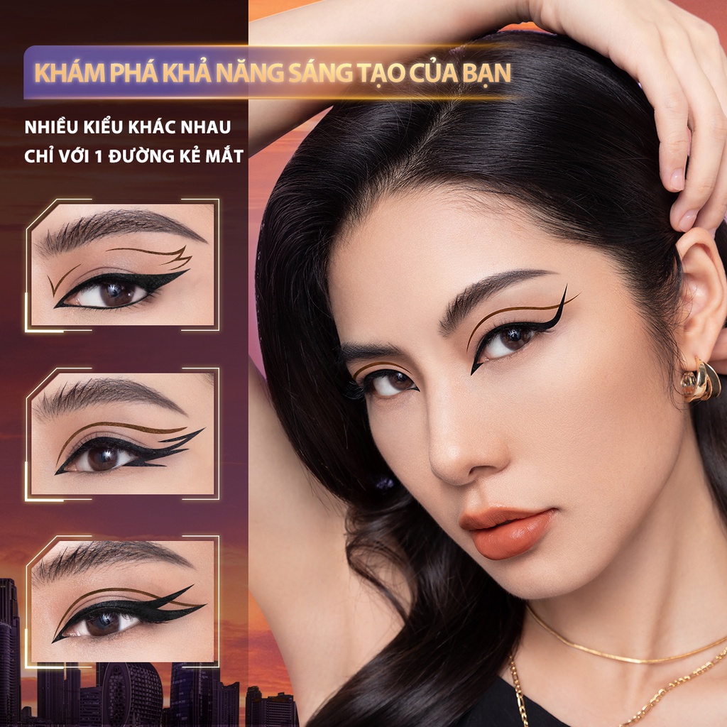 Bút Kẻ Mắt Dạng Lỏng FOCALLURE 2 Trong 1 Không Thấm Nước Hai Đầu Khô Nhanh Chống Lem Trôi 1.2g | BigBuy360 - bigbuy360.vn
