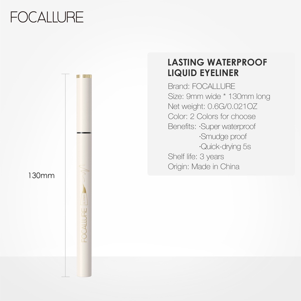 FOCALLURE Bút kẻ mắt nước siêu mượt chống thấm nước và lâu trôi 0.6g | BigBuy360 - bigbuy360.vn