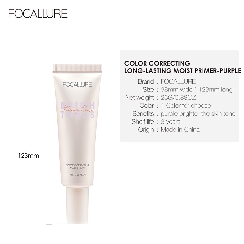 FOCALLURE Kem lót dưỡng ẩm lâu trôi 2 màu 25g | BigBuy360 - bigbuy360.vn