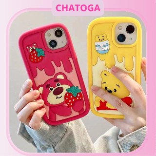 Ốp lưng iphone hoạ tiết Gấu và Dâu tây 7plus/8plus/x/xs/xsmax/11/12/13/14/15/pro/max/plus/promax