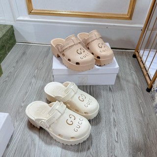 Dép sục GC đế 5cm mũi tròn siêu nhẹ chuẩn qc