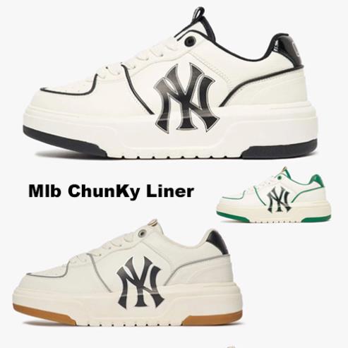 Giày Thể Thao MLB Chunky Liner, Giày MLB NY Chunky Liner Đế Cao 5Cm, 3 bản màu đủ size Nam Nữ Bản Chuẩn Full Bill+Box