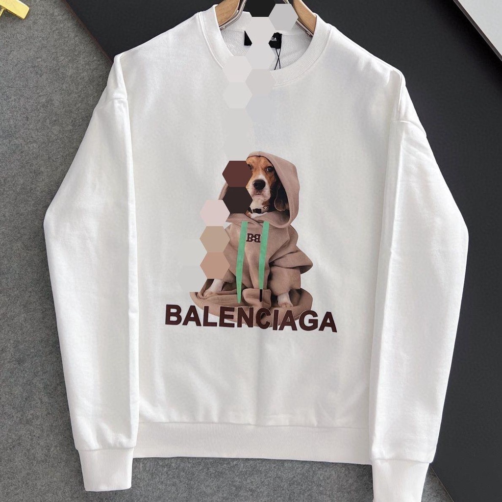 [HOT] Balenciaga Áo Sweatshirt Dáng Rộng Tay Dài In LOGO Graffiti Phon