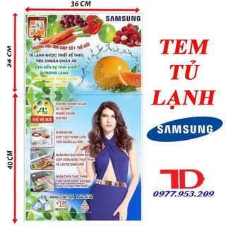 [CN HCM] Miếng dán tủ lạnh SAMSUNG, tem tủ lạnh, tem dán tủ lạnh, tem trang trí tủ lạnh dùng cho tủ lạnh SAMSUNG