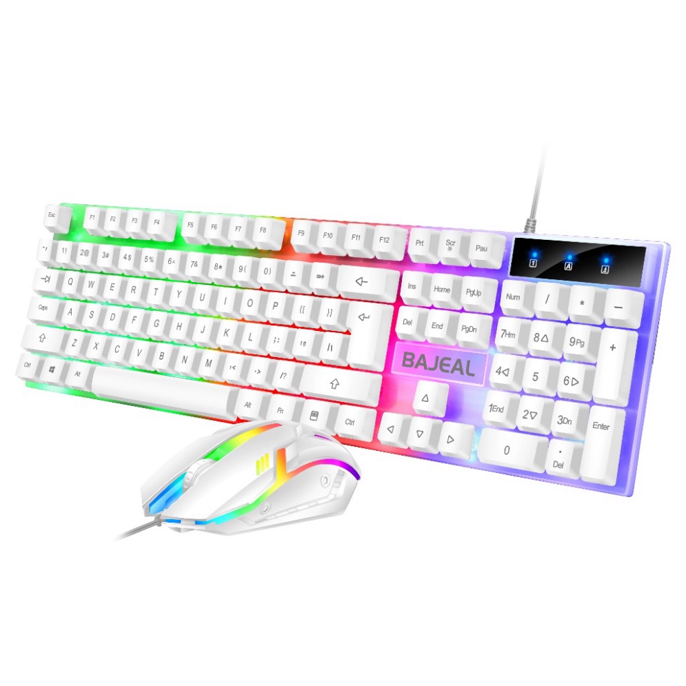 Combo bàn phím + chuột giả cơ T350 gaming led nhiều màu fullsize 104 phím VMK-VYN | BigBuy360 - bigbuy360.vn