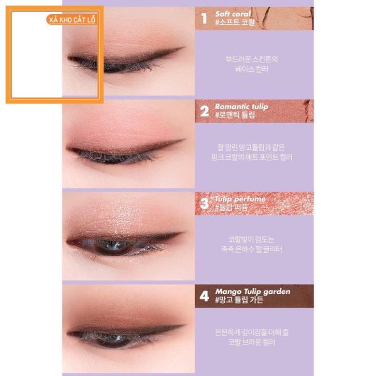 3jjs (ĐỌC KĨ MÔ TẢ)BẢNG PHẤN MẮT PHIÊN BẢN GIỚI HẠN ROMAND X NEONMOON 4 Ô MÀU RONAMD BETTER THAN EYE 6.5G