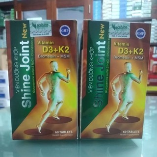 Viên Dưỡng Khớp Shine Joint New Glucosamin Calci D3 K2 hỗ trợ xương khớp chắc khỏe, hết khô mỏi lục cục khớp