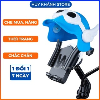Giá đỡ kẹp điện thoại dùng cho xe máy hình mũ bảo hiểm che mưa che nắng, chống cướp cực chắc chắn Huy Khánh Store