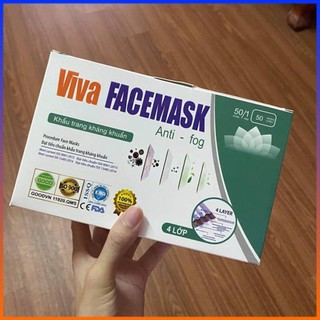 Khẩu Trang Y Tế ️🎯 FREESHIP️🎯 Khẩu Trang 4 Lớp  Kháng Khuẩn 1 Hộp  50 Cái - Sẵn Hàng