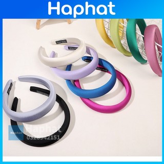 Băng Đô Cài Tóc Lụa Trơn [FREESHIP] Băng Đô Cài Tóc Lụa Trơn basic nhiều màu Phong Cách Tiểu Thư Hàn Quốc