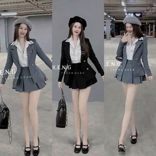 Set vest áo + chân váy xinh xinh 💯hàng thiết kế tết 2024 💖