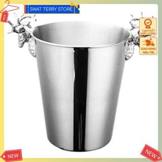 ✴️ Xô đá ướp rượu 5L Thicked Stainless Steel Ice Bucket