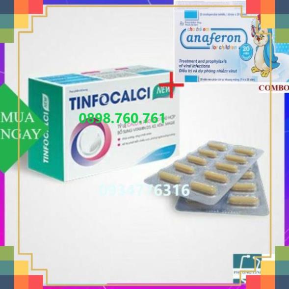 Combo Chim cánh cụt Nga+ Viên uống bổ sung canxi Tinfocalci  :(