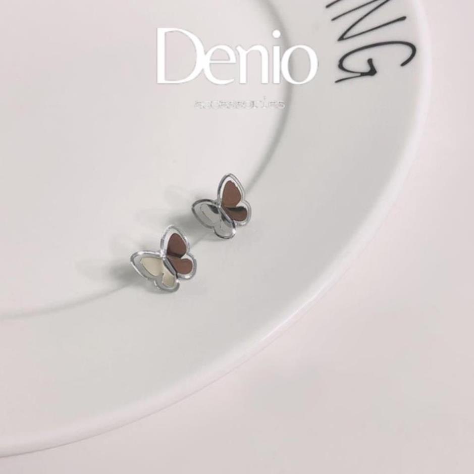 Khuyên tai nữ chuôi bạc s925 Denio Ac hồ điệp phụ kiện nữ thanh lịch - BT126