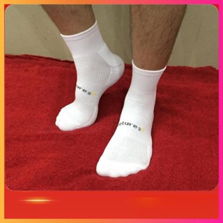 Tất đá bóng vớ thể thao Feetures nam nữ loại cổ ngắn lửng dài, hàng dệt kim chất liệu cotton xuất khẩu dày dặn