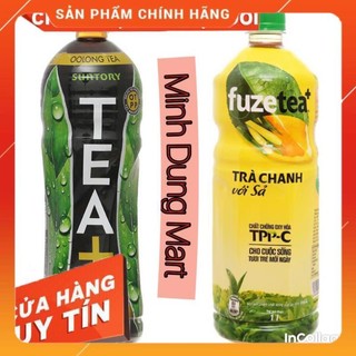 Trà ô long Tea Plus/Chanh sả chai 1L