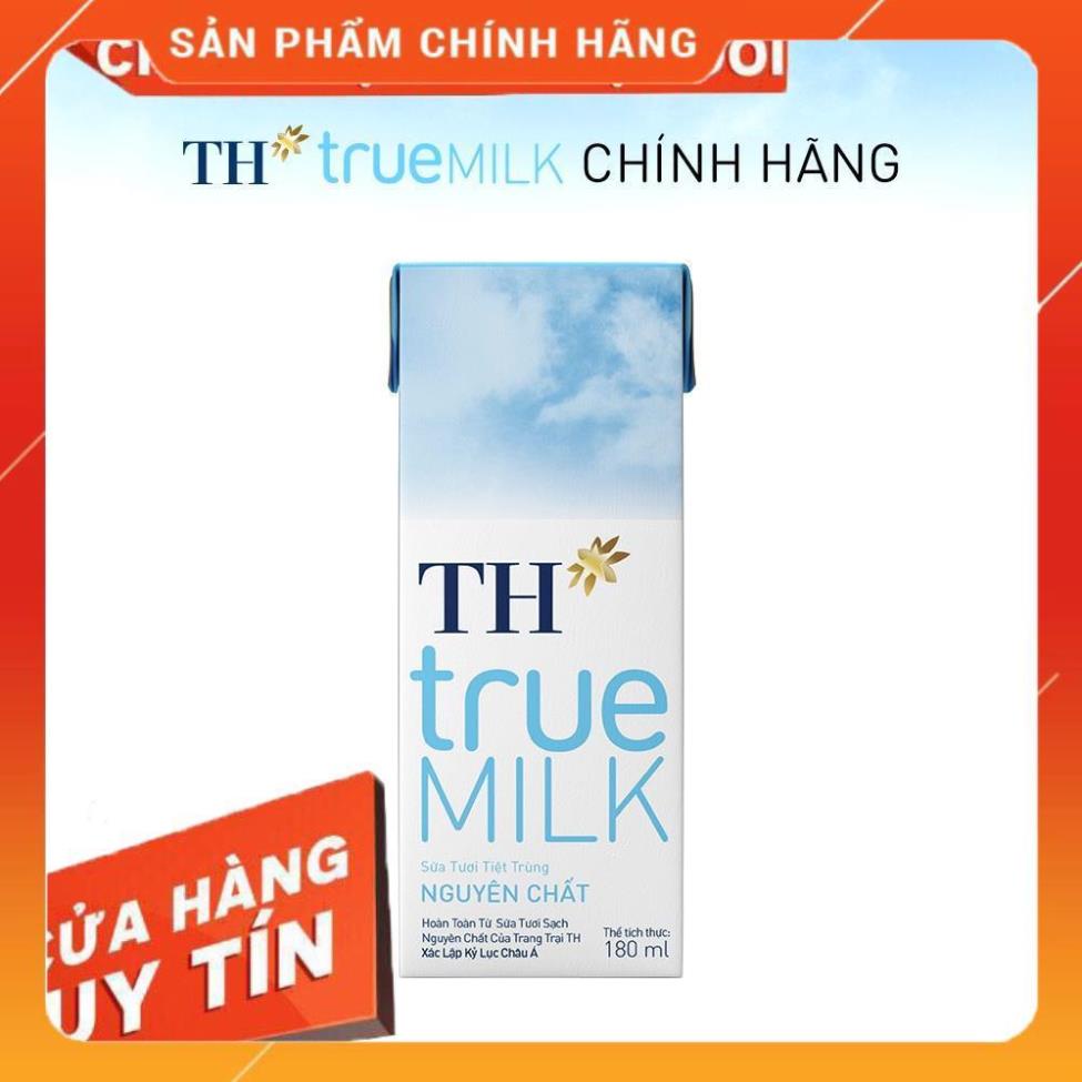 Thùng 48 hộp sữa tươi tiệt trùng nguyên chất TH True Milk 180ml (180ml x 48)