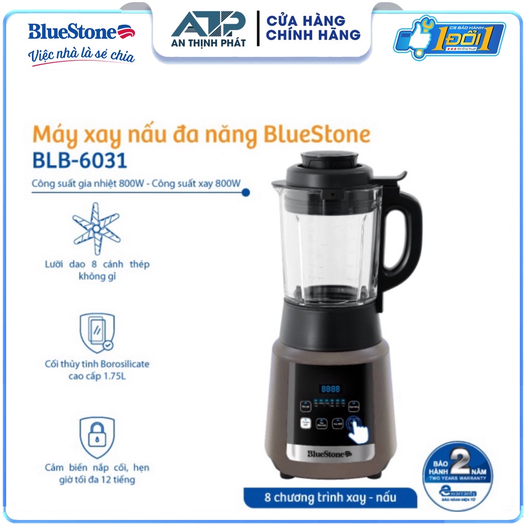 Máy Xay Nấu Đa Năng Bluestone BLB-6031 - Hàng Chính Hãng Bảo Hành 24 Tháng