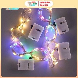Dây đèn led trang trí đom đóm, đèn fairy light, decor phòng ngủ, cây thông noel, giáng sinh, lễ Tết dùng pin 2.5 -3m