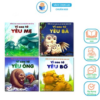 Sách combo 4 cuốn vì sao tớ yêu ông bà bố mẹ