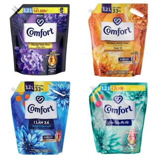 Nước xả vải comfort hương nước hoa thiên nhiên bella/sofia túi 3.2L