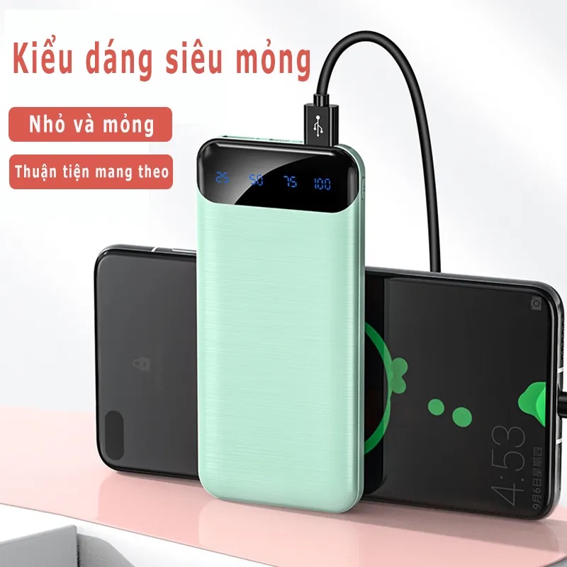 Sạc dự phòng 10000MAH-20000MAH，tích hợp màn hình Led Dung Lượng，Nhỏ và nhẹ，Cổng đầu ra USB kép sạc đồng thời | BigBuy360 - bigbuy360.vn