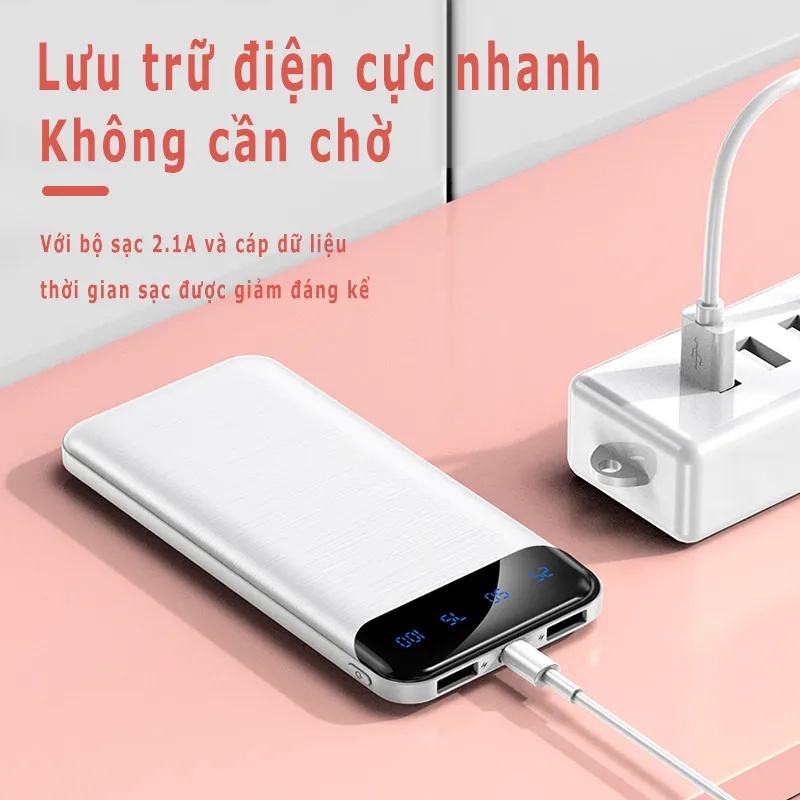 Sạc dự phòng 10000MAH-20000MAH，tích hợp màn hình Led Dung Lượng，Nhỏ và nhẹ，Cổng đầu ra USB kép sạc đồng thời | BigBuy360 - bigbuy360.vn