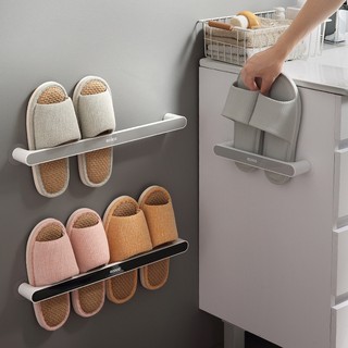 Kệ Để Giày Dép Thanh Nhựa Cài Dép Dán Tường Giá Móc Đồ Phơi Khăn Tắm ECOCO