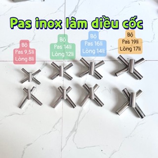 PASS diều CỐC inox - ( 1 bộ gồm 2 cái pas ) - đo kích cỡ bên ngoài