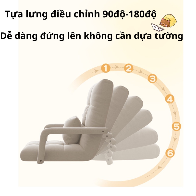 Ghế tatami tựa lưng thư giãn, ghế sofa lười có thể nằm, ghế thư giãn ban công, phòng khách, phòng ngủ | BigBuy360 - bigbuy360.vn