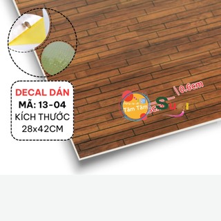 DECAL GỖ , DECAL GẠCH DÁN SÀN MÔ HÌNH