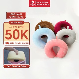 Gối cổ chữ U - GC03 SUNNY cao su non trơn đi du lịch, văn phòng