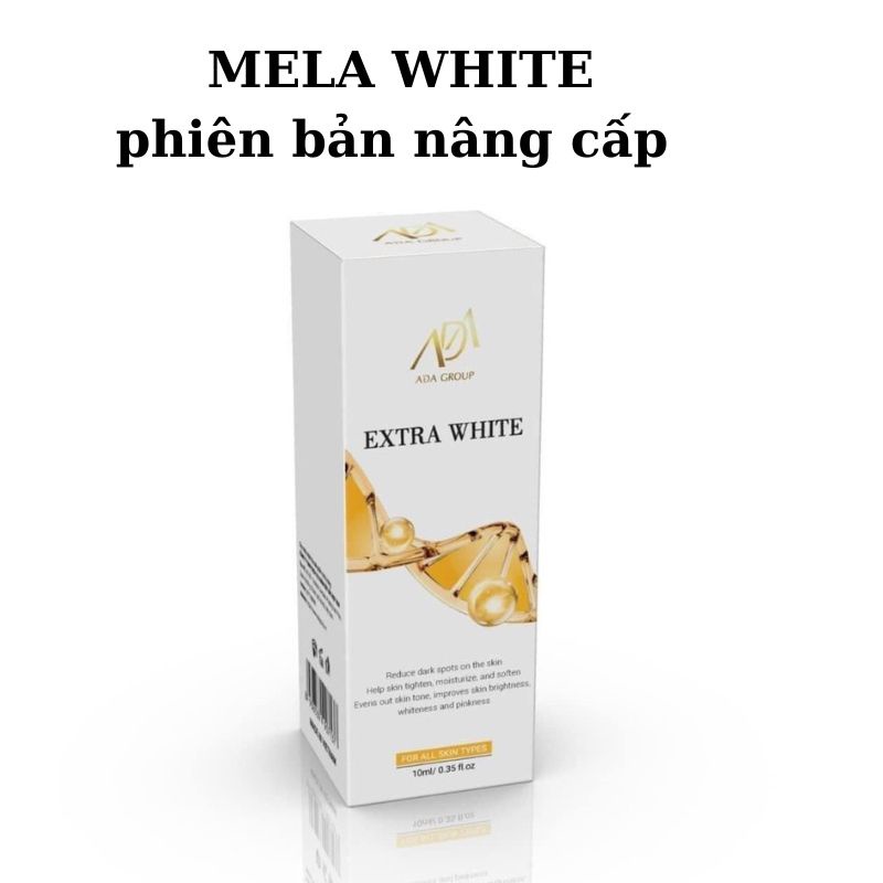 Serum căng bóng mờ thâm Mela White, Làm mờ thâm,ngừa mụn  ADA GROUP làm mờ thâm ngừa mụn