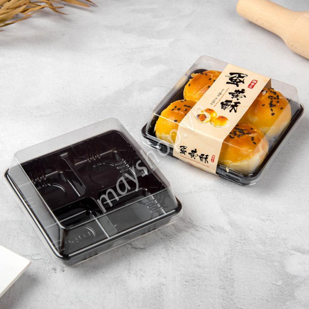 10 hộp đựng 4 bánh trung thu 50g - 75g, hộp FG134    -   hanadolambanh