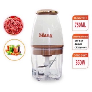 Máy xay sinh tố, máy xay thịt đa năng nhà bếp Osaka Nhật Bản 4 lưỡi công suất 350W dung tích 750ml, bảo hành 12 tháng