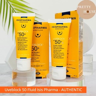 [DATE MỚI]Kem chống nắng cho mọi loại da, lứa tuổi, thai phụ Uveblock 50 Fluid ISIS PHARMA