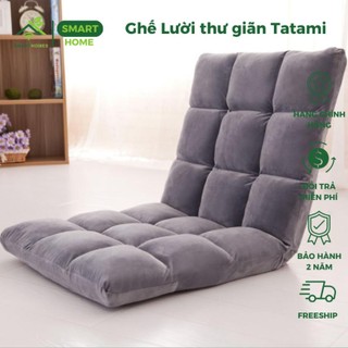 Ghế Lười thư giãn Tatami ngồi bệt Nhật Bản bọc nhung cao cấp mềm mịn êm ái cho bà bầu nằm, trẻ nhỏ