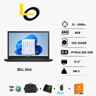 Laptop đồ hoạ, game dell 3543 màn hình to core i5/ram 8gb/ổ ssd 256gb cạc rời 2gb máy đẹp keng