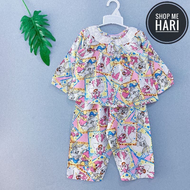 Bộ tole/lanh tay dài quần dài cài nút giữa