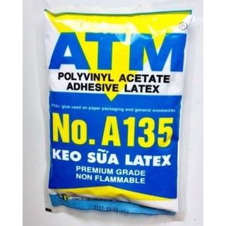 Keo sữa ATM túi 1KG ( Nguyên liệu làm slime ) tăng độ bám dính cho tranh dán tường ,giấy dán tường