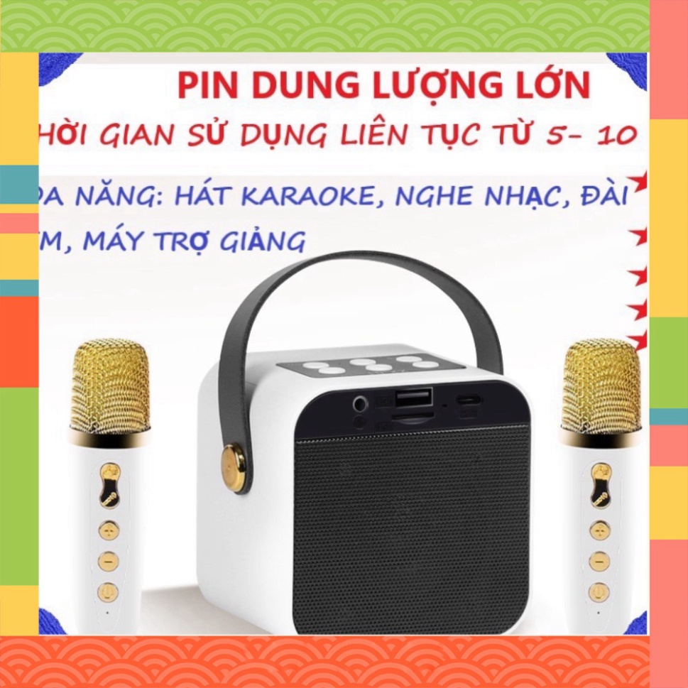 Micro, mic hát karaoke Loa Công nghệ Bluetooth mini Có Đèn Dùng Ngoài Trời