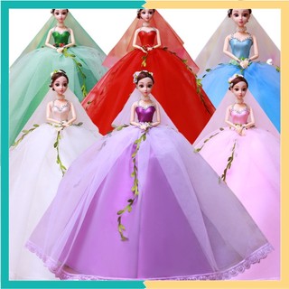 Mô Hình Búp bê Cô Dâu Trưng Bày - Búp Bê Cưới Mặc Đầm Voal Quyến Rũ